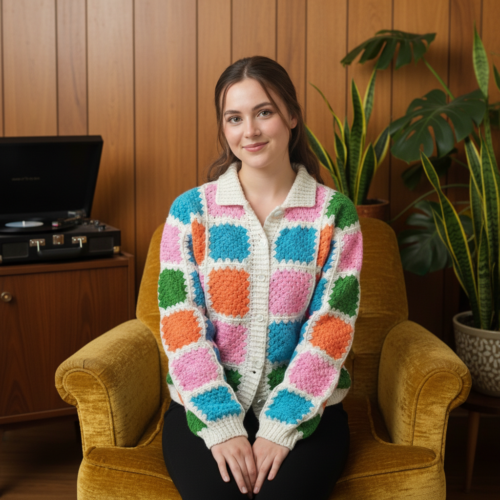 Ladies Crochet  Cardigan
