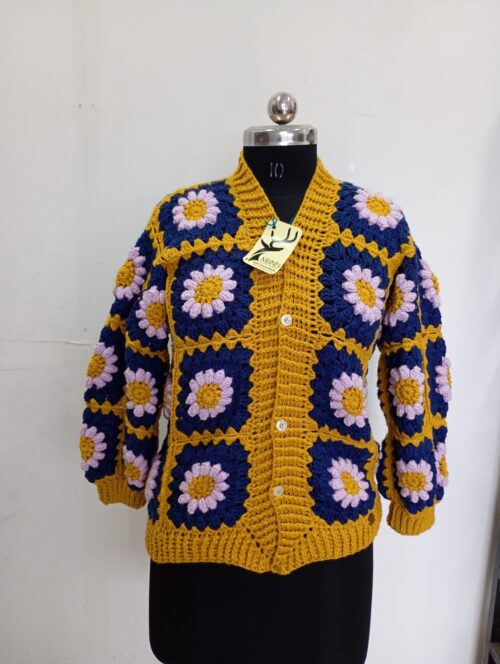 Granny Square Crochet Cardigan