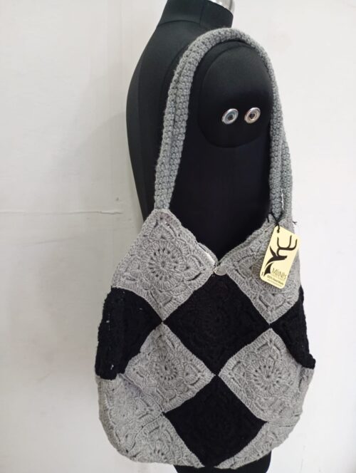 Granny Square Crochet Tote Bag