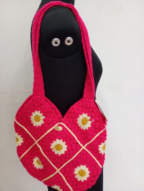 Granny Square Crochet Tote Bag