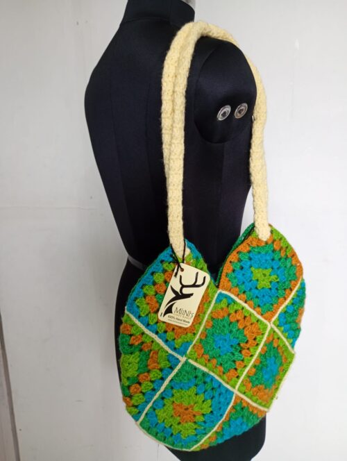 Granny Square Crochet Tote Bag