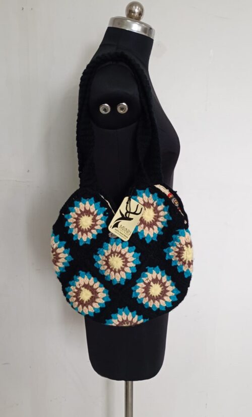 Granny Square Crochet Tote Bag