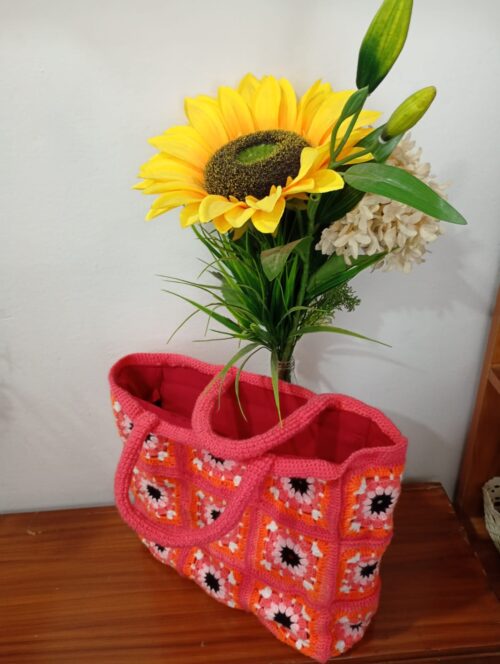 Granny Square Crochet Handbag