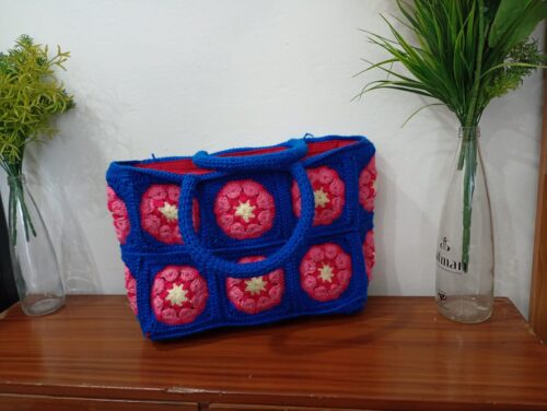 Granny Square Crochet Handbag
